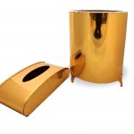 سلة مهملات و علبة محارم